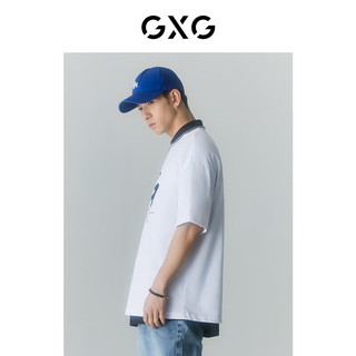 GXG男装短袖T恤2022年夏季 白色 170/M