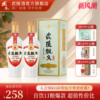 武陵酒 经典飘香酱香型白酒53度纯粮食白酒500ml*2瓶礼盒装送礼品