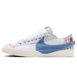 nike耐克板鞋女缓震blazerlow77jumbo运动鞋fj7741141白355