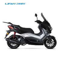 LIFAN 力帆汽车 力帆蓝鲟ABS水冷四冲程13L大油箱大风挡踏板摩托车整车 珍珠黑