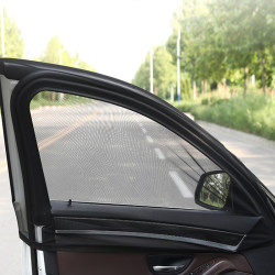 jiucheng九乘汽车防蚊纱窗防晒隔热遮阳帘防柳絮侧窗通风车载蚊帐罩车