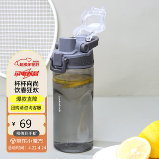 LOCK&LOCK ABF796 塑料杯 520ml 灰色