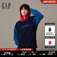 Gap 盖璞 男装冬季新款碳素软磨抓绒保暖宽松卫衣时尚运动上衣841204