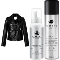 FAMACO 法国进口皮衣保养油真皮上光护理皮具清洗剂皮夹克无色通用喷剂 清洁护理（清洁剂+无色保养油）