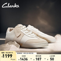 Clarks 其乐 艺动系列女鞋早春新款撞色舒适休闲板鞋德训鞋 白色 261703884 38