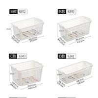 日本原单高品质收纳篮 塑料置物框桌面收纳筐零食储存篮 多款可选