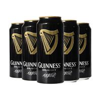 GUINNESS 健力士 司陶特黑啤酒 440ml*5听