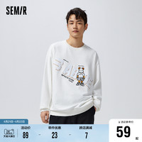 Semir 森马 卫衣男宽松潮酷时尚卡通春季休闲运动风韩版落肩圆领舒适上衣