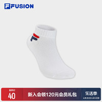 FILA 斐乐 FUSION斐乐潮牌情侣款低腰袜2024夏新款简约休闲运动袜短袜