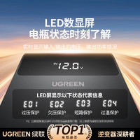 UGREEN 绿联 车载逆变器 12V转220V点烟器转换器电源插座150W大功率变压器充电