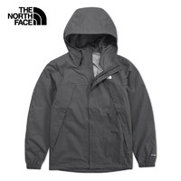 The North Face北面冲锋衣ICON元素山系户外登山露营夹克 0UZ-灰色 M/170