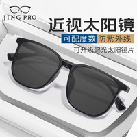 JingPro 镜邦 1.60MR-8近视太阳镜（含散光）+超酷双梁飞行员镜框多款可选