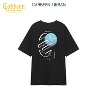 百亿补贴：Cabbeen 卡宾 商场同款卡宾都市男装字母印花T恤夏新款纯棉短袖2222132005