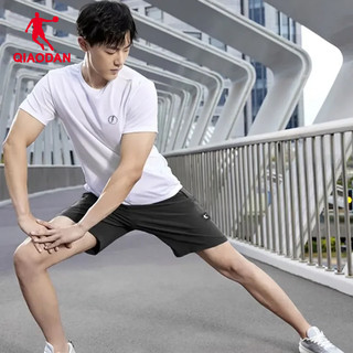 中国乔丹运动套装男夏季薄款速干男士短袖t恤短裤两件套