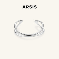 ARSIS 流光流线双层手镯法式精致小众百搭简约高级感女