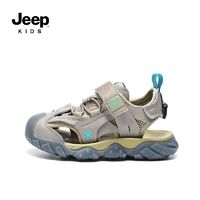 百亿补贴：Jeep 吉普 潮牌儿童沙滩鞋男童2022夏季新款中大童学生软底包头凉鞋童鞋