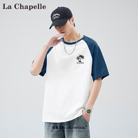 La Chapelle t恤男士夏季宽松休闲插肩袖情侣潮牌男女款