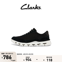 Clarks 其乐 男鞋春夏复古时尚舒适休闲鞋轻便缓震运动鞋男 黑色 261660107 41