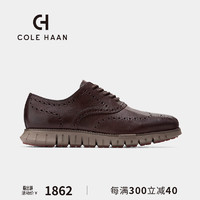 COLE HAAN 歌涵 colehaan/歌涵 男鞋牛津鞋 24年春季布洛克雕花休闲皮鞋男C39603 深褐色-C39603 42