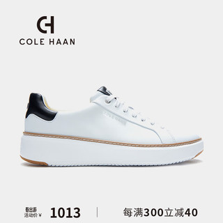 COLE HAAN 歌涵 colehaan/歌涵 男鞋休闲鞋 春夏新牛皮革鞋面低帮休闲运动鞋C34226 白色-C34226 40.5