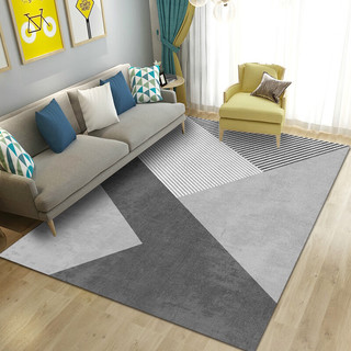 KAYE地毯客厅茶几沙发毯子大尺寸卧室房间轻奢简约高级满铺家用床边毯 FS-T135 140x200 cm