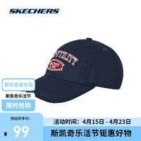 SKECHERS 斯凯奇 时尚帽子运动帽L124U035 藏青色/002Z 均码