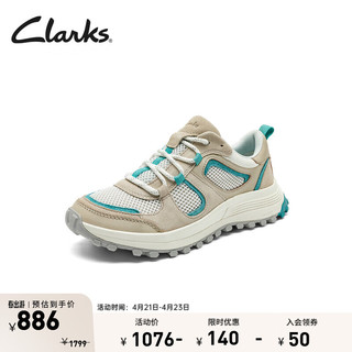 Clarks 其乐 ATL系列女鞋春防滑耐磨运动鞋舒适休闲鞋 蓝色/白色 261720454 37