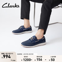 Clarks 其乐 城市户外系列男鞋一脚蹬休闲皮鞋防滑户外鞋男 海军蓝 261703337 40