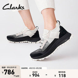 Clarks 其乐 城市户外系列女鞋春防滑运动鞋舒适休闲鞋 白色/黑色 261705734 36
