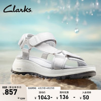 Clarks 其乐 城市户外系列女鞋夏季时尚潮流舒适沙滩凉鞋 白色261705764 35.5