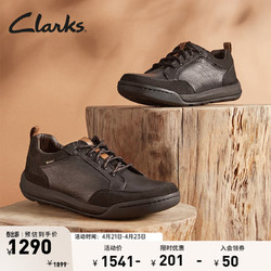 Clarks 其樂 艾什科系列 男士休閑皮鞋 261676497 黑色 41.5