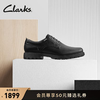 Clarks 其乐 贝特系列男鞋商务正装鞋舒适透气皮鞋新郎结婚鞋男婚鞋 黑色 261734377 44.5