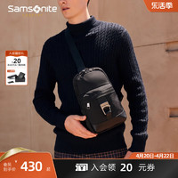 Samsonite 新秀丽 男式胸包尼龙单肩包运动腰包斜挎包出行包包时尚斜挂包 NW5