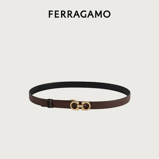 菲拉格慕（Ferragamo）女士棕色双面可调式Gancini皮带 0764024_C  _ 80 80（2尺2-2尺3）