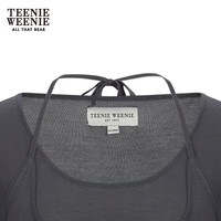 Teenie Weenie【莱赛尔混纺】小熊2024年夏假两件薄款针织 深灰色 155/XS