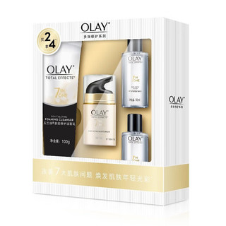 OLAY 玉兰油 套装护肤品女多效呵护系列面霜补水保湿滋润面部化妆品送老婆礼物 多效系列四件套