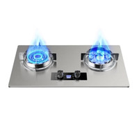闪盾 燃气灶双灶煤气灶台式液化气灶天然气炉具嵌入式   不锈钢面/左文火/右猛火九腔