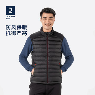 DECATHLON 迪卡侬 棉马甲保暖男装夹克秋冬情侣户外运动茄克男女拉链外套SAG1