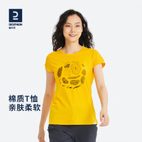 DECATHLON 迪卡侬 短袖T恤女新款宽松春夏时尚半袖运动背心健身跑步上衣ODT2