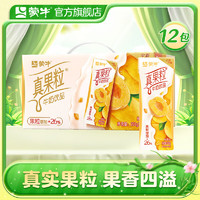 MENGNIU 蒙牛 真果粒牛奶饮品饮料整箱礼盒装 黄桃果粒250gx12盒