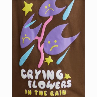 CryingCenter雨中的哭哭花发泡T恤