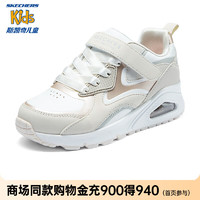 SKECHERS 斯凯奇 儿童鞋春秋低帮气垫板鞋女童时尚休闲鞋缓震运动鞋310552L 自然色/NAT 37码