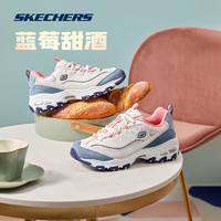 SKECHERS 斯凯奇 奶茶熊丨Skechers女款夏撞色休闲运动鞋软底跑步鞋厚底增高老爹鞋