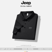 Jeep 吉普 新品2024新款短袖上衣 黑色 XL