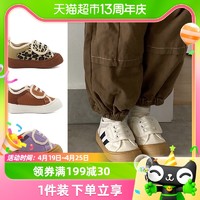 88VIP：TOPSTAR 2023秋季新款儿童鞋子TOPSTAR男女时尚小布鞋韩版软底室内宝宝鞋