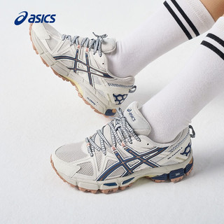 亚瑟士ASICS女鞋越野跑鞋稳定耐磨运动鞋舒适跑步鞋 GEL-KAHANA 8 灰色/蓝色 36