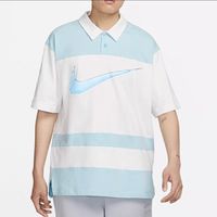 百亿补贴：NIKE 耐克 男子夏翻领大勾运动休闲宽松透气POLO短袖T恤FN3694-124