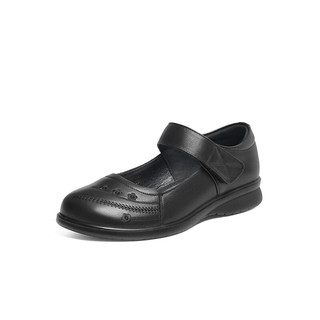 红蜻蜓鞋2024春季时尚休闲一字带舒适通勤女单鞋WTB14113 黑色 36
