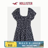 HOLLISTER24春夏甜辣柔软短款短袖裙裤式连衣裙 女 358337-1 海军蓝碎花 M (165/92A)