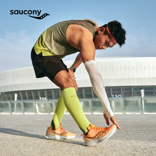 Saucony索康尼菁华13跑步鞋男女2024轻量减震跑鞋运动鞋男Kinvara13 桔4 42.5